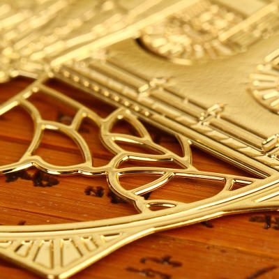 革命圣地延安红色记忆纯铜金属书签 商品图2