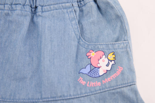 棉果果夏季女童裙式中裤短裤M222202220271 商品图6