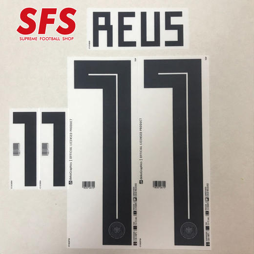 【印制风险自担】SFS 2018俄罗斯世界杯德国主场/客场 球员印号系列（非球衣链接） 商品图3