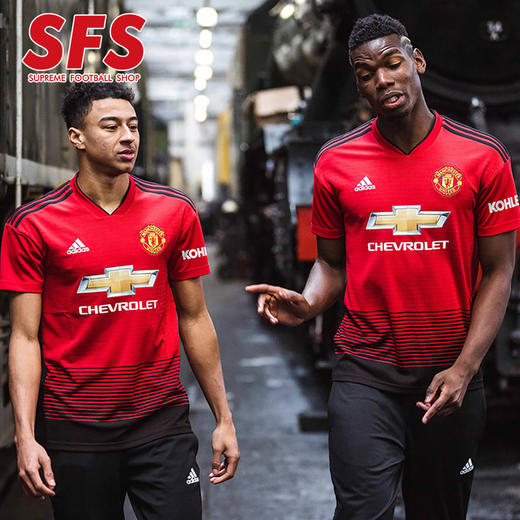SFS 阿迪达斯正品1819曼联主场球衣 短袖球迷版足球服男CG0040 商品图2