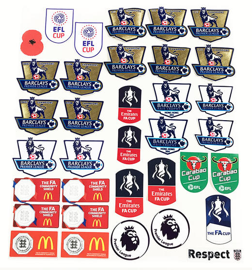 SFS英超07/13 13/17 17/19赛季联赛臂章 社区盾联赛杯卫冕冠章 商品图4