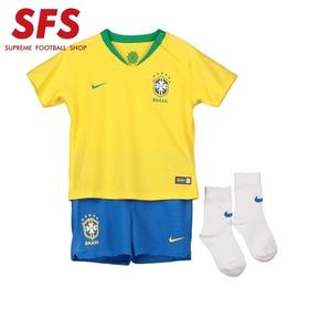 SFS耐克正品2018世界杯巴西婴童球衣 小童连袜足球服894052 749