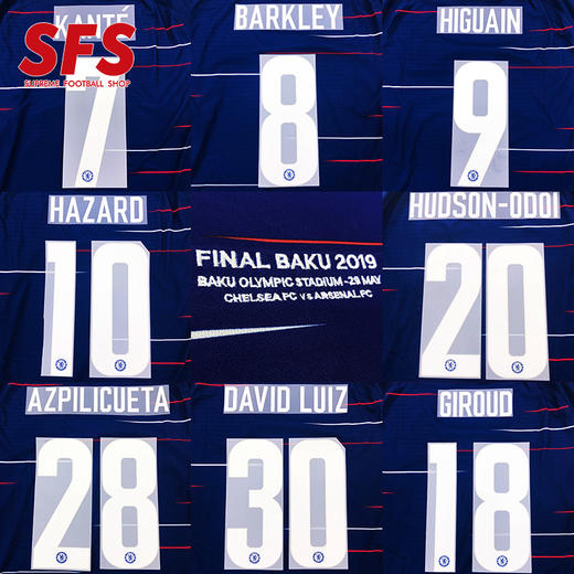 SFS 18/19赛季切尔西杯赛印号 欧罗巴决赛刺绣（非球衣链接） 商品图0