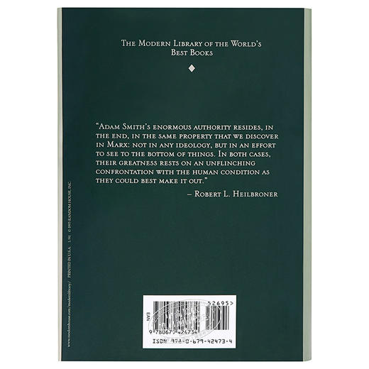 【中商原版】国富论 英文原版 Wealth Of Nations 亚当·斯密 Adam Smith Modern Library 经济学理论 商品图2