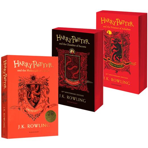 哈利波特1-2-3 英文原版小说 20周年纪念版 Harry Potter 哈利波特与魔法石 密室 阿兹卡班的囚徒 哈利波特系列 JK罗琳 进口英语书 商品图0