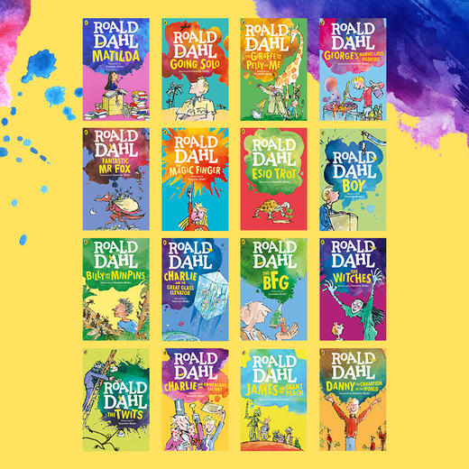 【送音频】罗尔德达尔英文原版全集16册套装Roald Dahl女巫好心眼儿圆梦巨人了不起的狐狸爸爸查理和巧克力工厂魔法手指 儿童文学书籍BFG 商品图4