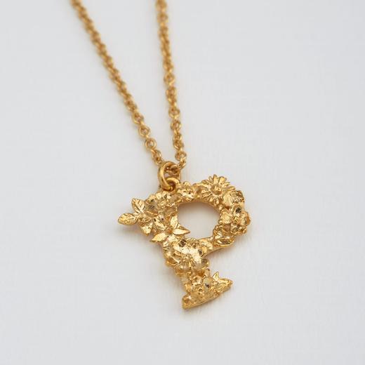 北京仓｜Alex Monroe-Floral Letter-字母P 项链［英国设计师］ 商品图0