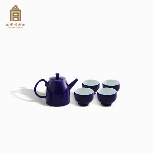 故宫博物院 霁蓝釉茶具 商品图0