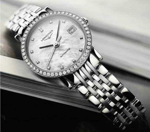 浪琴longines 博雅系列 l4.309.0.87.6 镶钻机械女表
