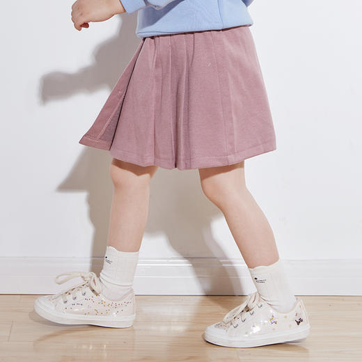 【100元任选5件】咕噜日记儿童纯色设计感百褶半裙DGQ902 商品图1