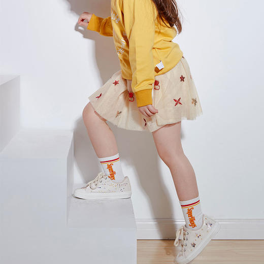 【100元任选10件】咕噜日记绣花网纱松紧腰蓬蓬短裙cgq804 商品图0