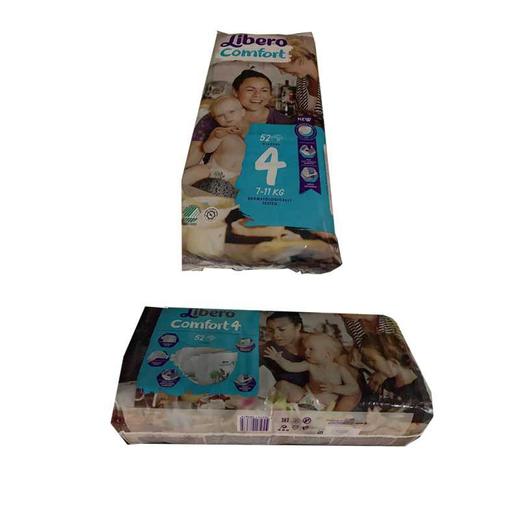 丽贝乐Libero婴儿纸尿裤comfort 4号 7-11公斤宝宝适用 54片/包 （新包装52片/包 ）新老包装随机发货 商品图2