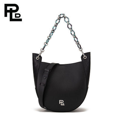 保兰德PLD东方雅奢经典系列45度老花饺子包链条包通勤中国包 商品图3