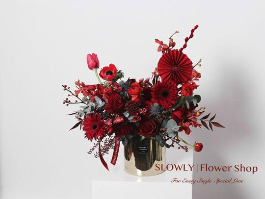 新年红色桌花 商品图6
