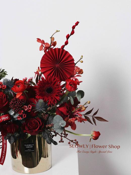 新年红色桌花 商品图5