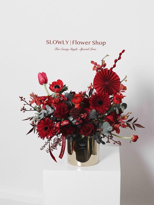 新年红色桌花 商品图4