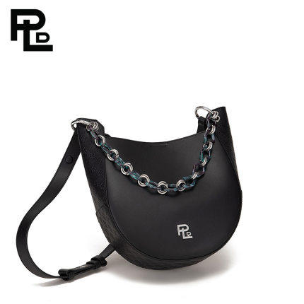 保兰德PLD东方雅奢经典系列45度老花饺子包链条包通勤中国包 商品图4