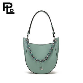 保兰德PLD东方雅奢经典系列45度老花饺子包链条包通勤中国包