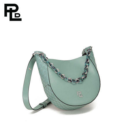 保兰德PLD东方雅奢经典系列45度老花饺子包链条包通勤中国包 商品图2