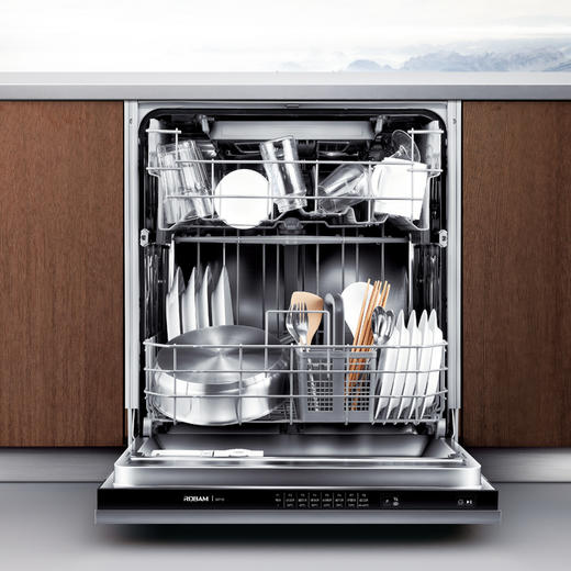 老板（507335
）鲸喷旋洗 大洗力 洗碗机 大容量 360°清洗 强力洗涤 风机烘干 省水WQP12-W710 商品图1