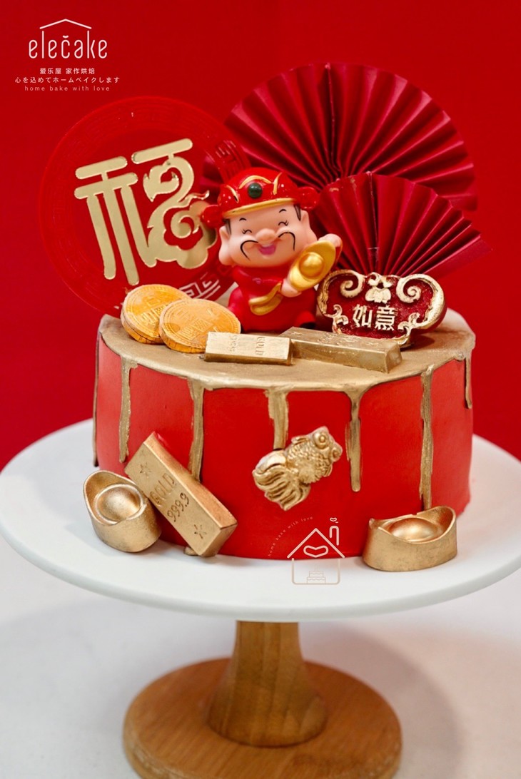 富贵财神爷蛋糕