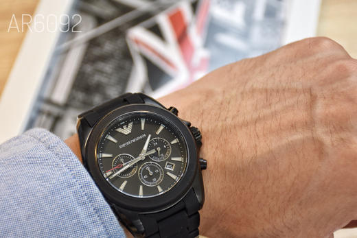 原单阿玛尼Armani Ar6092
机芯：原装计时石英机芯
表壳：316L精钢
表镜：强化矿物质玻璃 商品图7