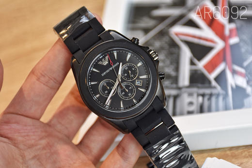 原单阿玛尼Armani Ar6092
机芯：原装计时石英机芯
表壳：316L精钢
表镜：强化矿物质玻璃 商品图3