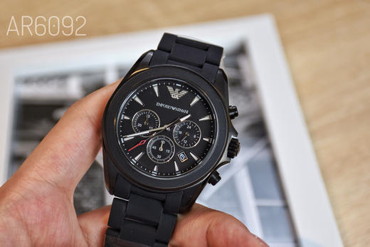 原单阿玛尼Armani Ar6092
机芯：原装计时石英机芯
表壳：316L精钢
表镜：强化矿物质玻璃 商品图4