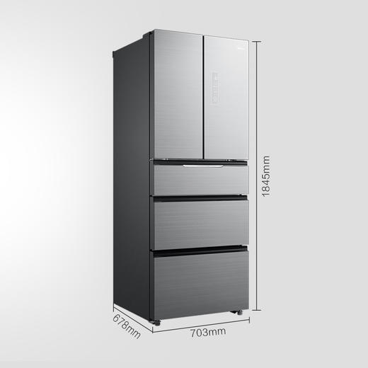 美的（Midea）BCD-406WGPZM 冰川银406升法式多门冰箱 微晶一周鲜 智能操控 风冷无霜 商品图2