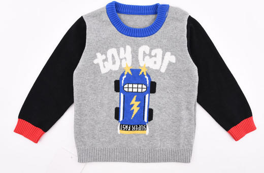 棉果果春秋季男童套头纯棉毛衫M112160520087 商品图1