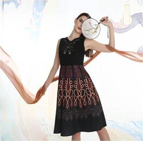 1S6036--连衣裙--云髻峨峨--《洛神赋》