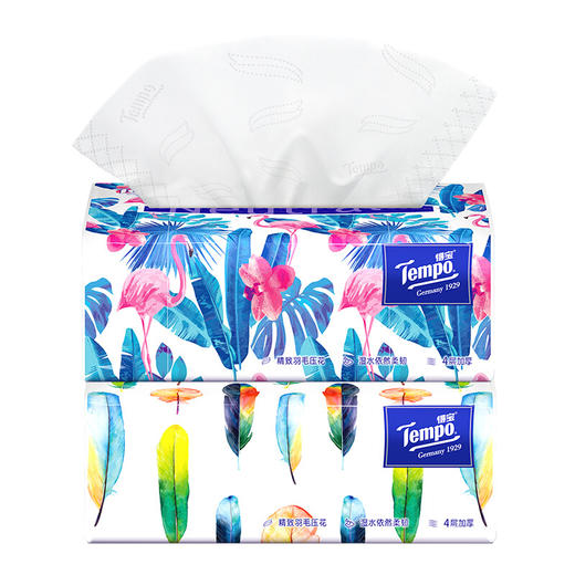 Tempo源自德国1929 MINI系列纸巾 18包整箱 无味 软抽 4层80抽 抽纸 德宝 得宝 面巾纸 商品图4
