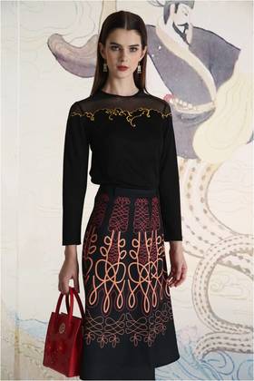 1B6032--半裙--云髻峨峨--《洛神赋》