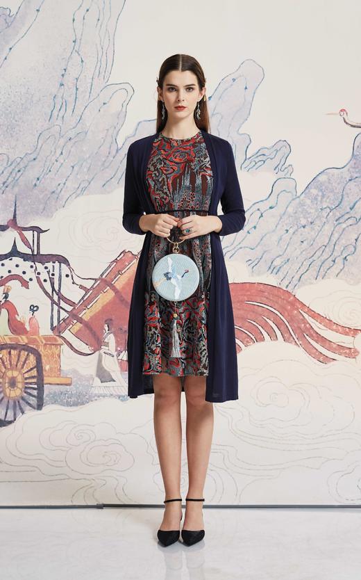 【伯妮斯茵】精致典雅刺绣连衣裙--丹青如黛--《洛神赋》1S6028 商品图4