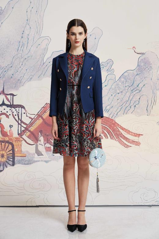 【伯妮斯茵】精致典雅刺绣连衣裙--丹青如黛--《洛神赋》1S6028 商品图5