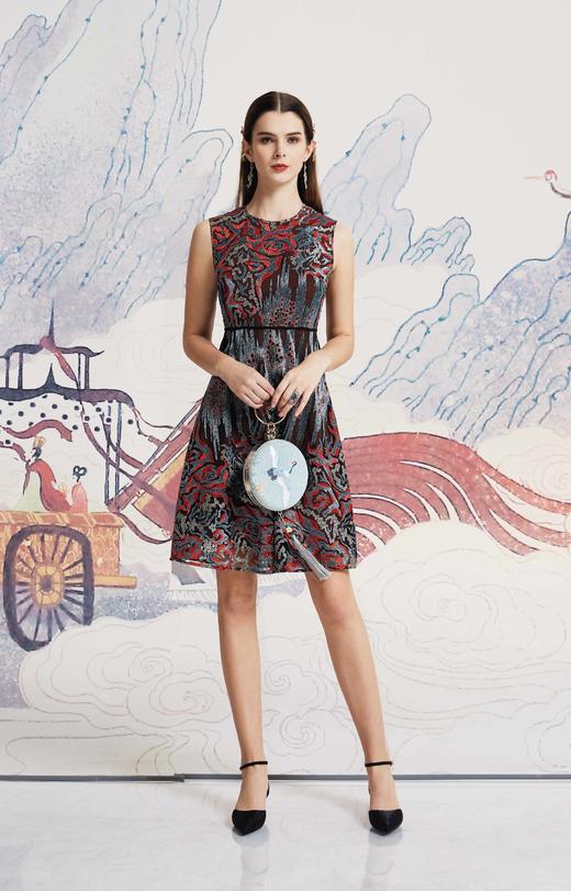 【伯妮斯茵】精致典雅刺绣连衣裙--丹青如黛--《洛神赋》1S6028 商品图3