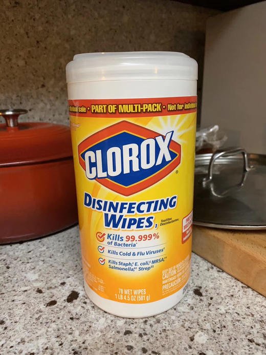 🇺🇸家庭必备，消毒湿巾，美国✈️直邮2瓶¥199🉐包税包邮到手❗美国进口高乐氏CLOROX厨房，家用，马桶，清洁消毒湿纸巾，每瓶598g/85片 商品图5