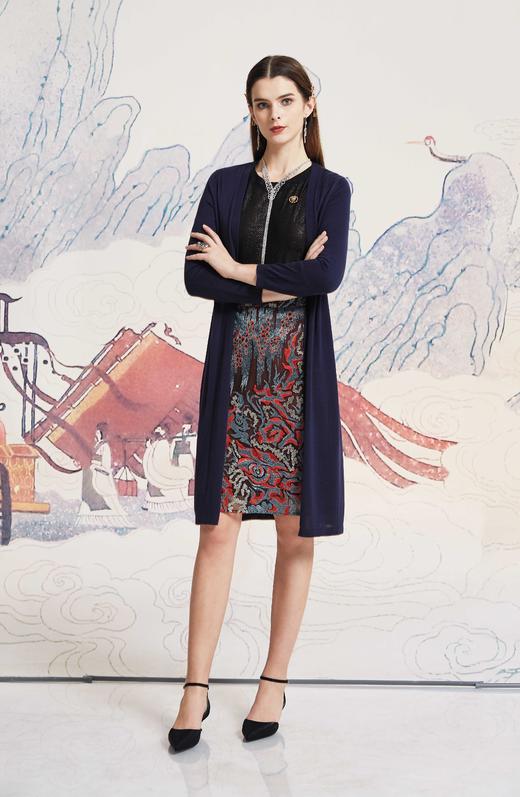 【伯妮斯茵】银线刺绣精致典雅半裙--丹青如黛--《洛神赋》1B6021 商品图5