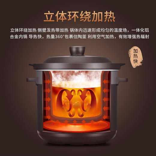 美的（Midea）（507688）电炖锅 TGH50C 两档火力 精煮慢炖 家用电炖盅5L大容量 家用砂锅 煮粥煲汤 商品图4