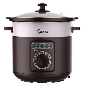 美的（Midea）（507688）电炖锅 TGH50C 两档火力 精煮慢炖 家用电炖盅5L大容量 家用砂锅 煮粥煲汤