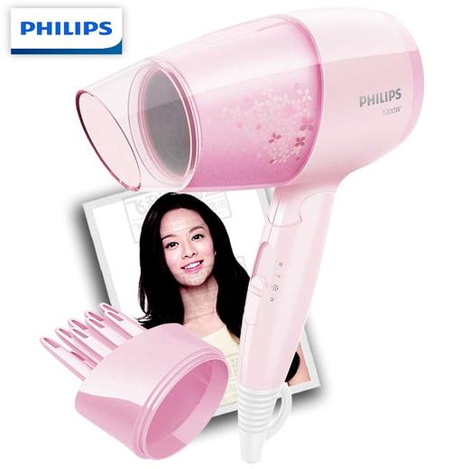 飞利浦(505895) BHC017 电吹风机 大功率 家用可折叠 恒温 3档 冷热风吹风机 商品图0