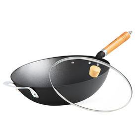 九阳（Joyoung）（507993
）炒锅老式生铁锅家用电磁炉炒菜锅燃煤气灶专用平底锅铸铁炒锅 CZB3025