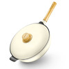 九阳(Joyoung)（508744
） 炒锅 CLT3255D 不粘锅少油烟平底电磁炉通用炒菜锅 月光白 商品缩略图2