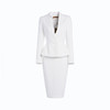 “白色恋人” 套裙 J7100080颈袖添香女职业装套装时尚正装白色工作服小西装套裙J7100080 商品缩略图1