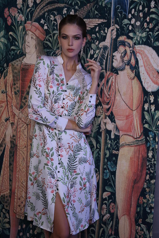 【伯妮斯茵】 米色连衣裙3S6239 商品图1