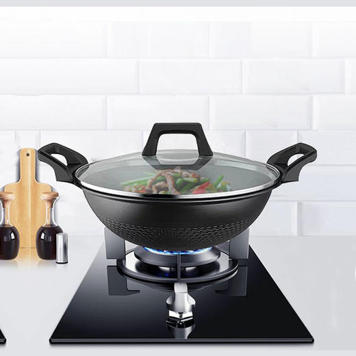 美的(507876
)炒锅铁锅34cm炒菜锅中式明火圆底烹饪炒锅燃气灶家用炊具无涂层少油烟 CT34A05 商品图1