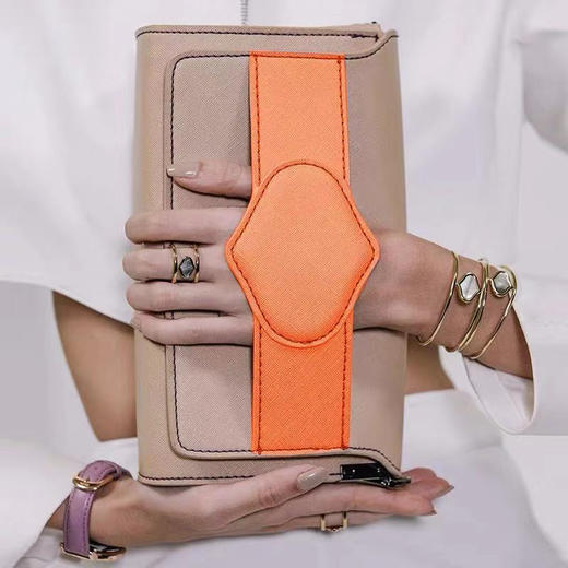 芙丽芙丽/Folli Follie女摩登时尚大胆撞色设计单肩斜挎包希腊两色 商品图2