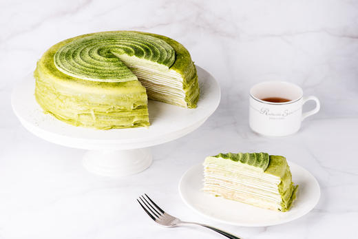 抹茶榴莲千层，榴莲+抹茶组合口味（6寸-8寸-10寸三种尺寸可选，产品图为8寸） 商品图0