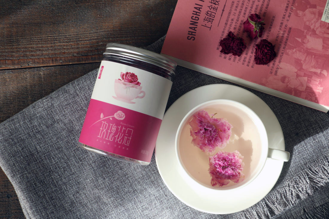 平阴重瓣红玫瑰 玫瑰花冠茶 30克