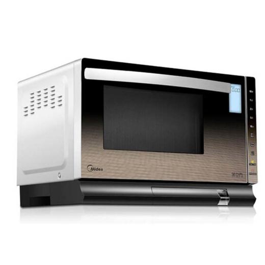 美的（508220）X5-251C 微波炉家用大功率 25L 平板加热微电脑式 变频蒸立方蒸汽光波炉 金色底盘 商品图2